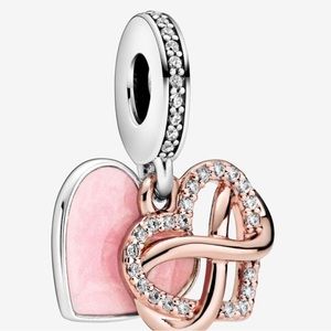 Pandora Forever and Always Heart Charm/ Heart and Infinity Charm/ Brand New